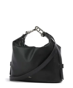 Nuvola M Handtasche fein genarbtes Leder schwarz