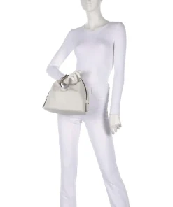 Nuvola M Handtasche fein genarbtes Leder weiß