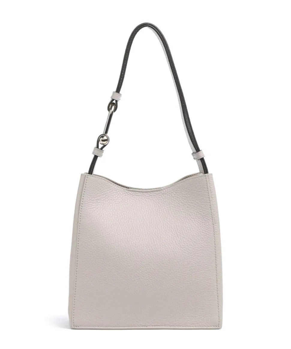 Nuvola Mini Beuteltasche genarbtes Kalbsleder beige