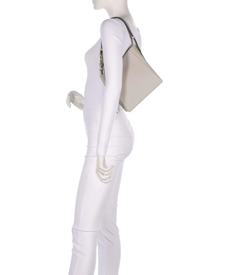 Nuvola Mini Beuteltasche genarbtes Kalbsleder beige