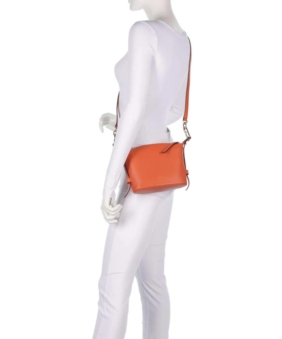 Nuvola Mini Handtasche fein genarbtes Leder orange