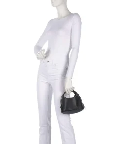 Nuvola Mini Handtasche fein genarbtes Kalbsleder schwarz