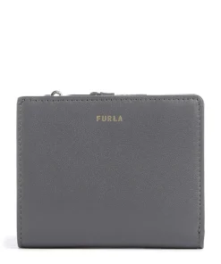 Nuvola S Geldbörse fein genarbtes Leder grau