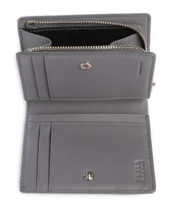 Nuvola S Geldbörse fein genarbtes Leder grau