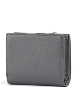 Nuvola S Geldbörse fein genarbtes Leder grau