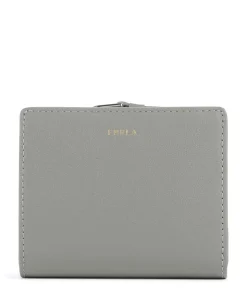 Nuvola S Geldbörse fein genarbtes Leder graugrün