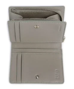 Nuvola S Geldbörse fein genarbtes Leder graugrün