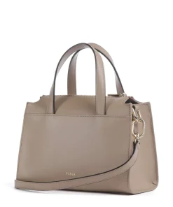 Nuvola S Handtasche fein genarbtes Leder taupe
