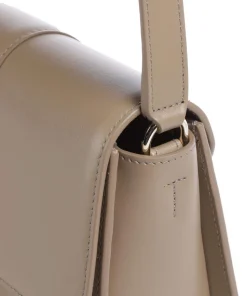 Nuvola S Umhängetasche fein genarbtes Leder taupe