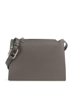 Nuvola S Umhängetasche genarbtes Leder khaki