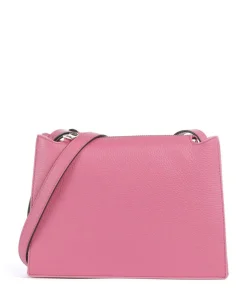 Nuvola S Umhängetasche genarbtes Leder rosa