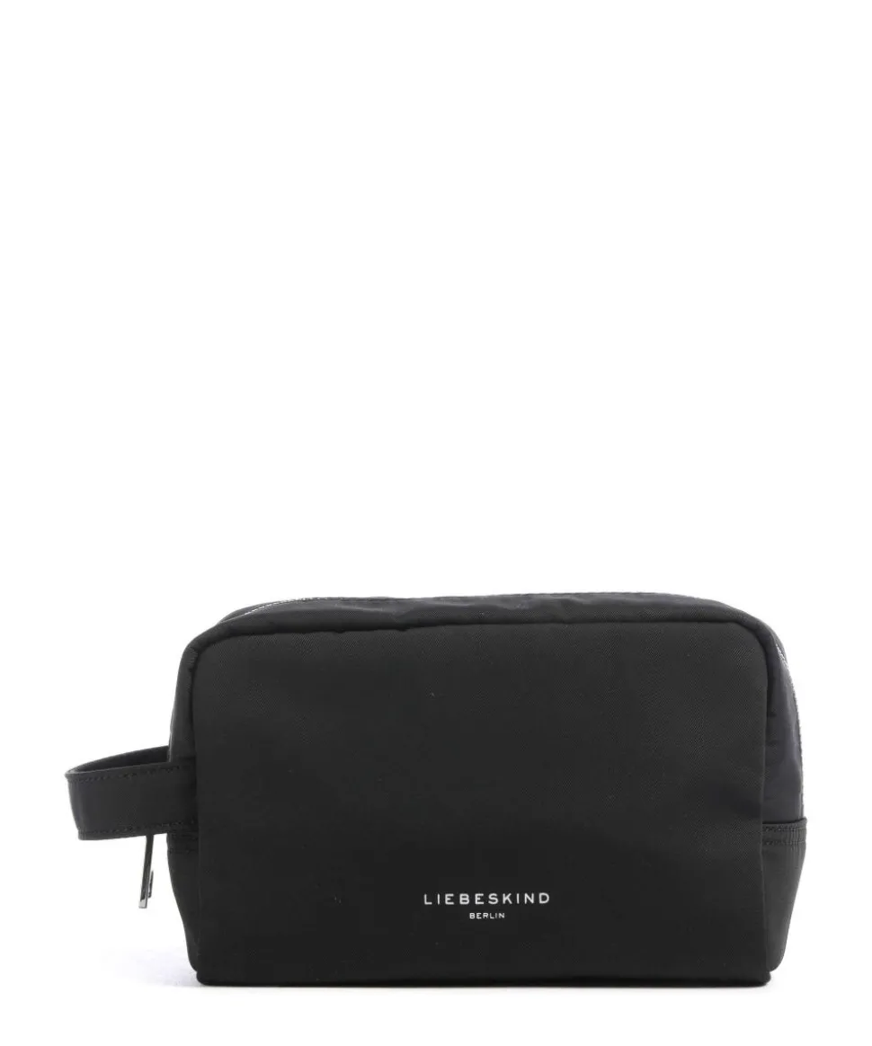 Nylon S Kosmetiktasche schwarz 19 cm