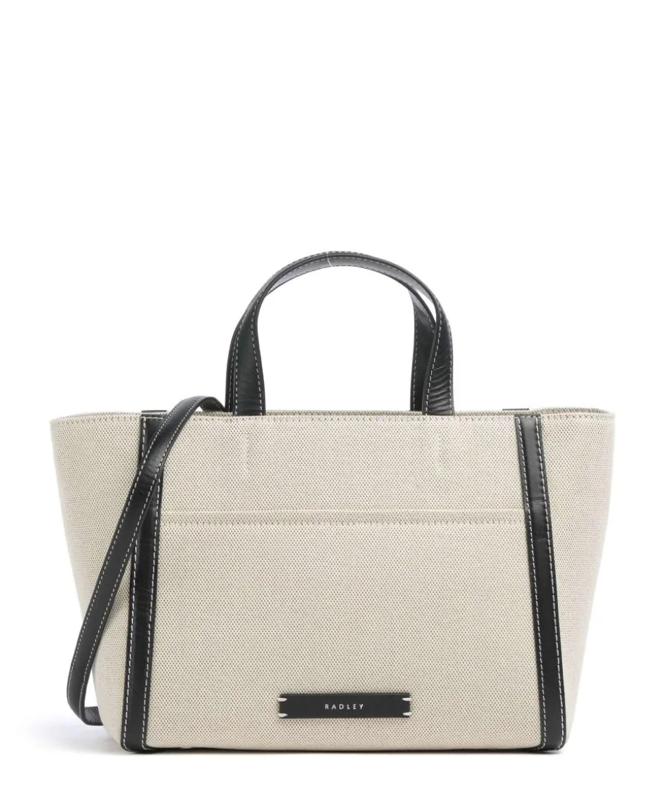 Oak Street Handtasche Canvas beige/schwarz