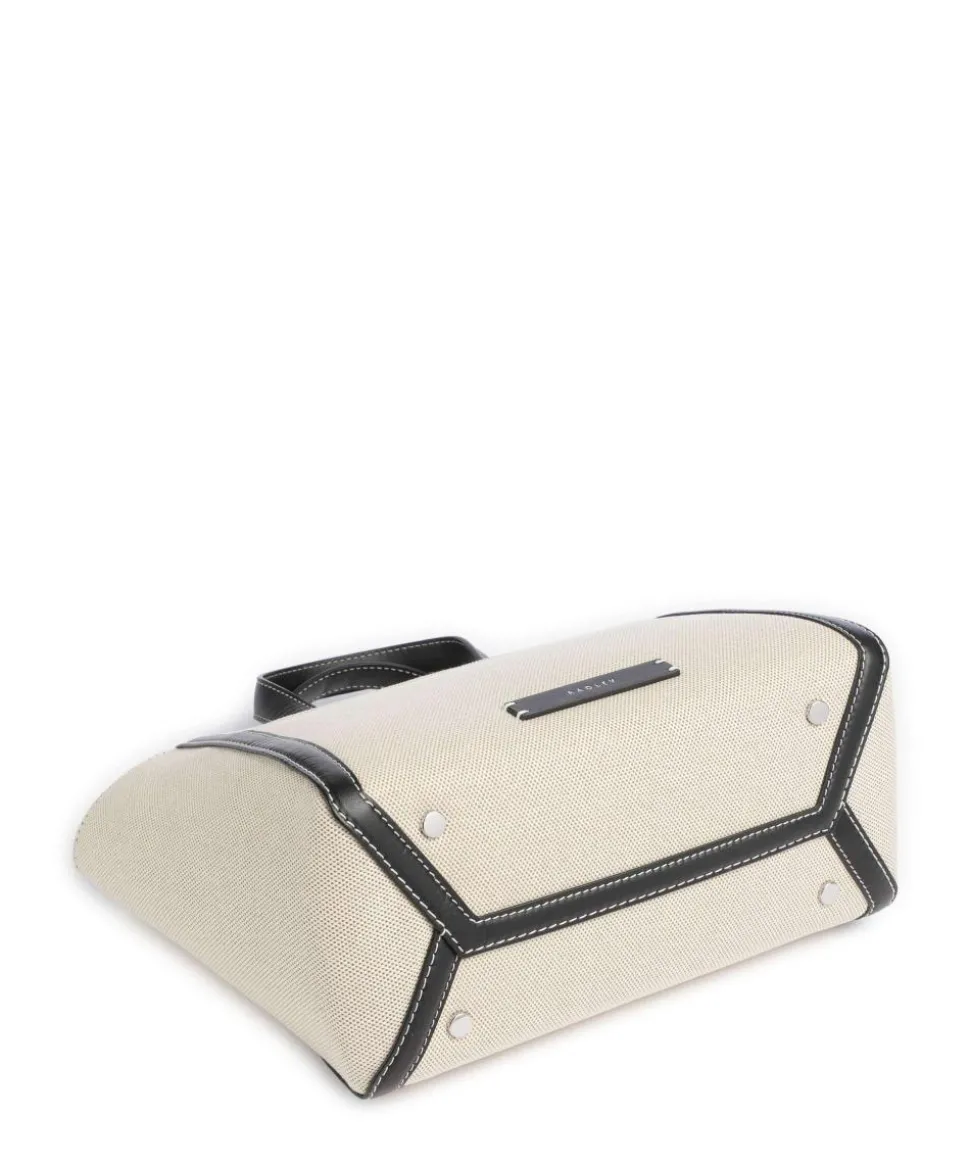 Oak Street Handtasche Canvas beige/schwarz