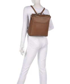 Oak Street Rucksack genarbtes Rindsleder braun