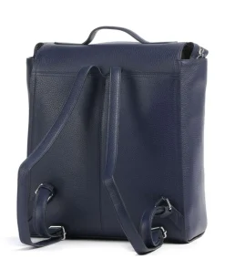 Oak Street Rucksack genarbtes Rindsleder dunkelblau