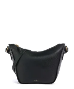 Oak Street Umhängetasche genarbtes Rindsleder schwarz