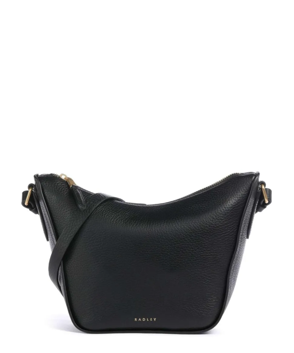 Oak Street Umhängetasche genarbtes Rindsleder schwarz