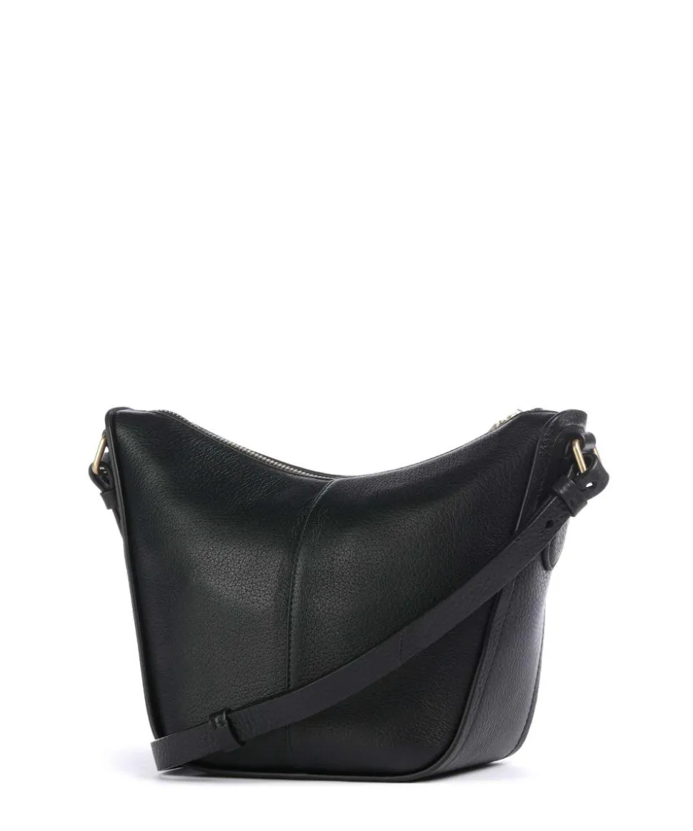 Oak Street Umhängetasche genarbtes Rindsleder schwarz