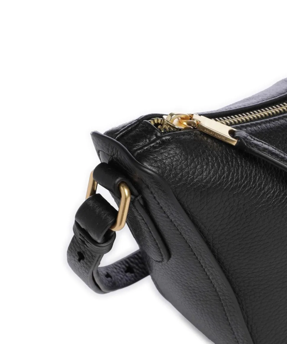 Oak Street Umhängetasche genarbtes Rindsleder schwarz