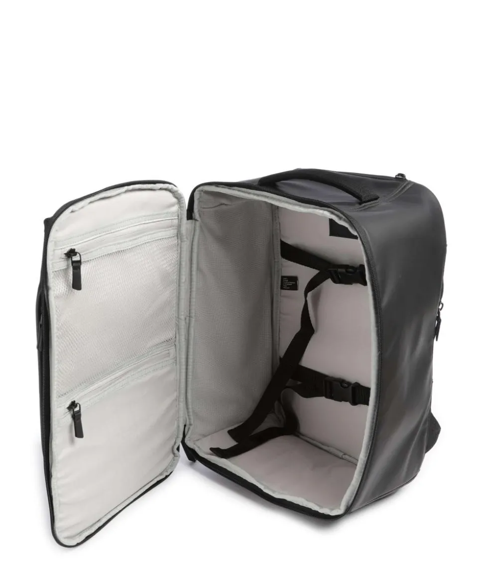 Obsidian M Reiserucksack Lederimitat schwarz