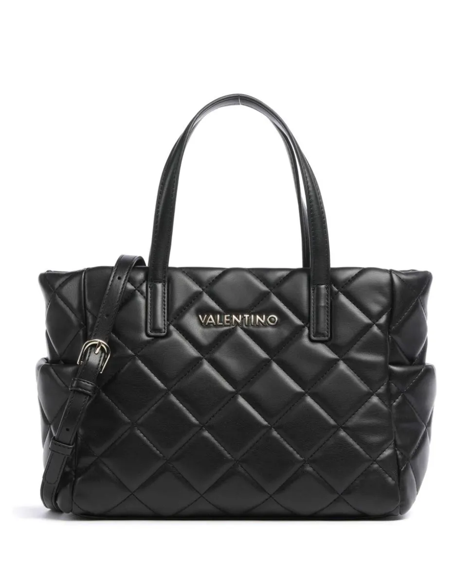 Ocarina Handtasche Lederimitat schwarz