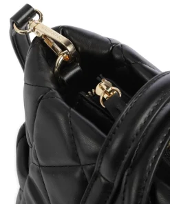 Ocarina Handtasche Lederimitat schwarz