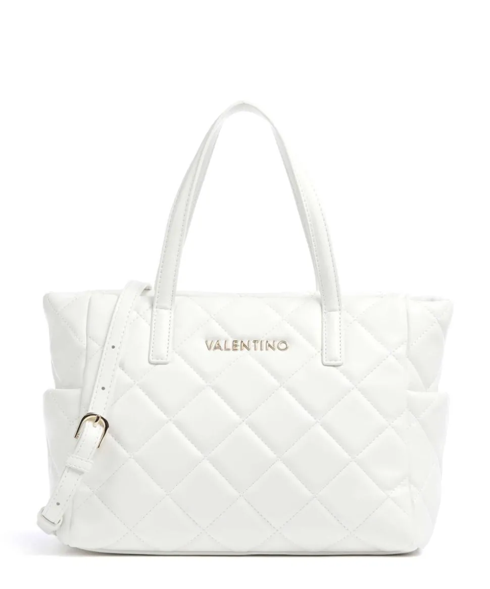 Ocarina Handtasche Lederimitat weiß