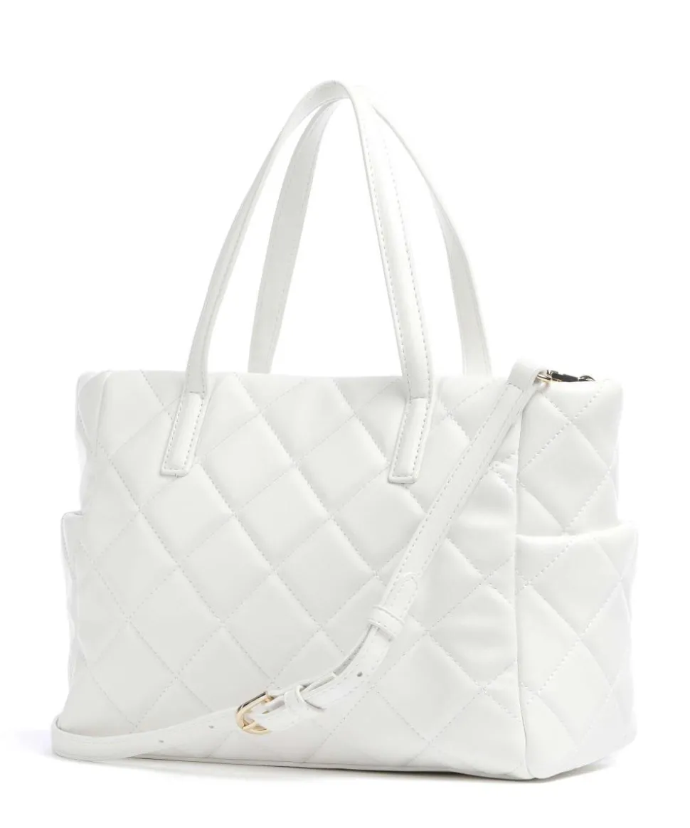 Ocarina Handtasche Lederimitat weiß