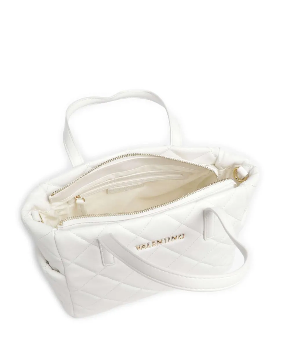 Ocarina Handtasche Lederimitat weiß