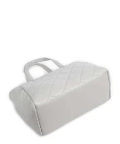 Ocarina Handtasche Lederimitat hellgrau