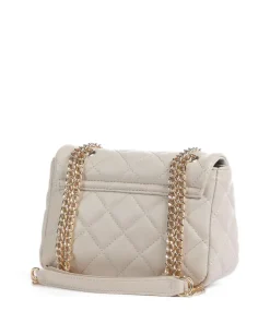 Ocarina Schultertasche Lederimitat beige