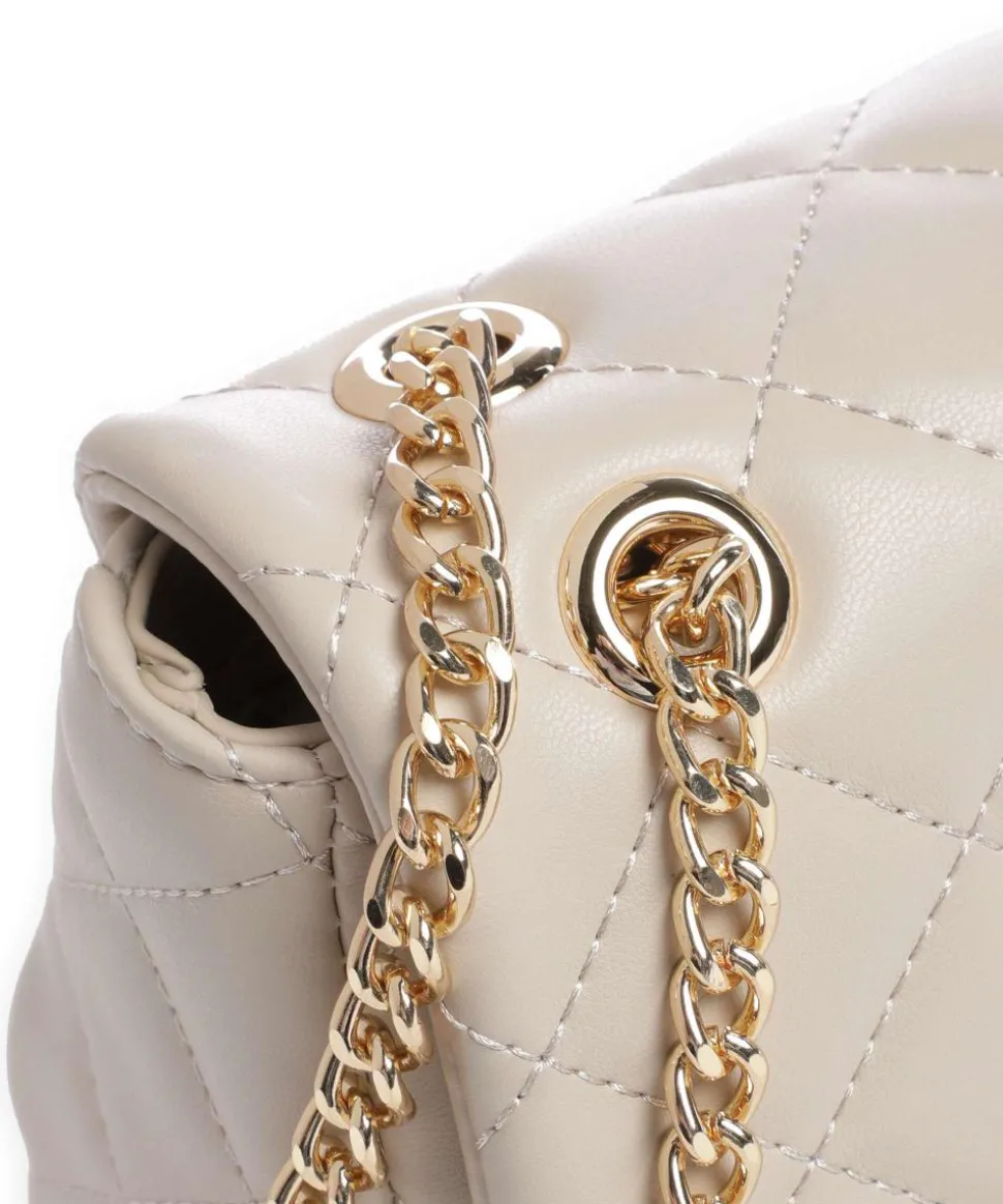 Ocarina Schultertasche Lederimitat beige