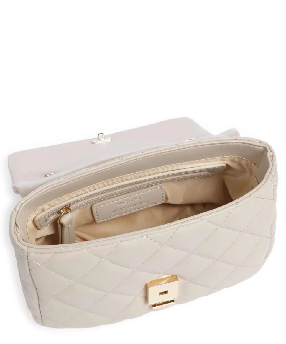 Ocarina Schultertasche Lederimitat beige