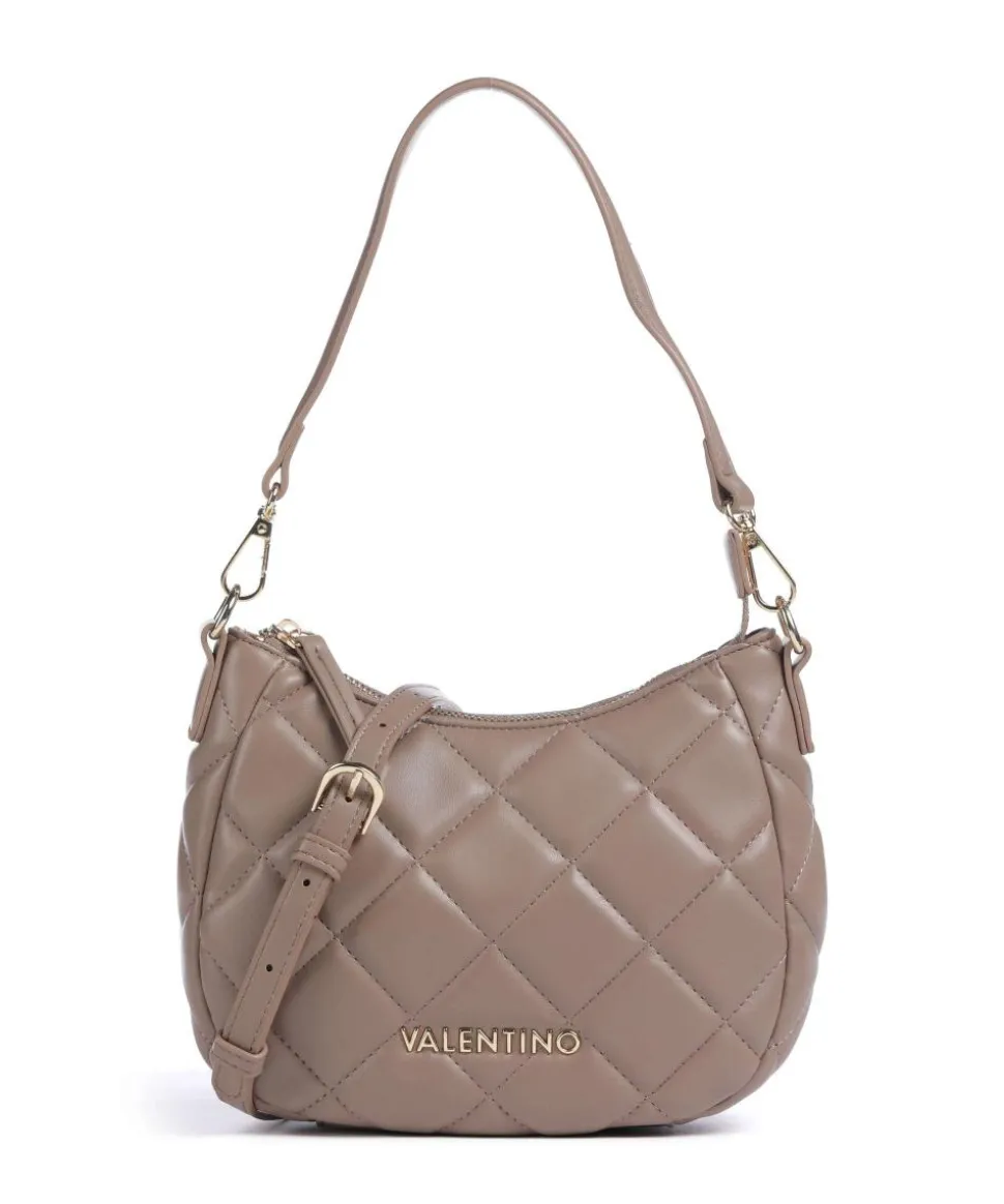 Ocarina Schultertasche Lederimitat taupe