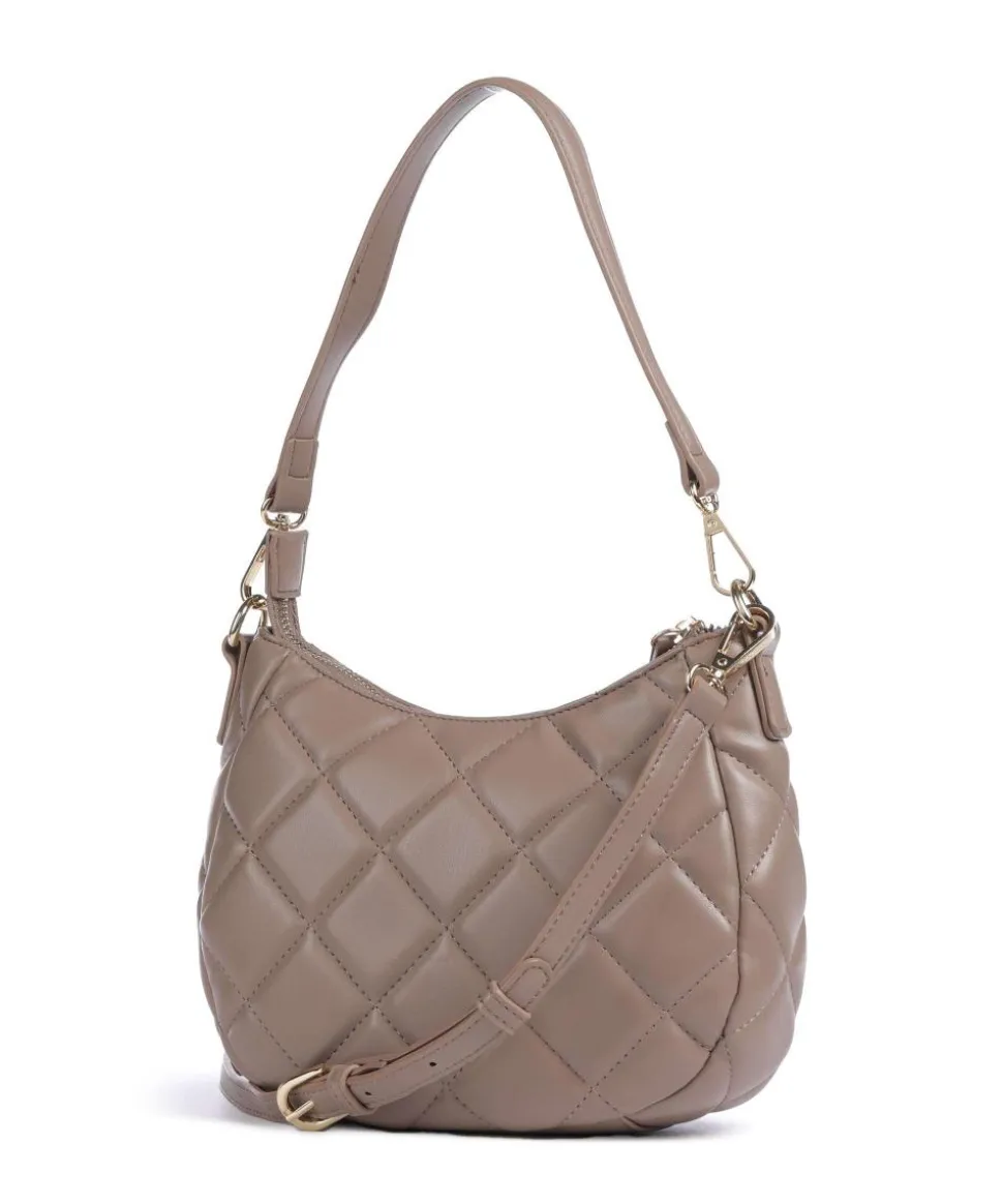 Ocarina Schultertasche Lederimitat taupe