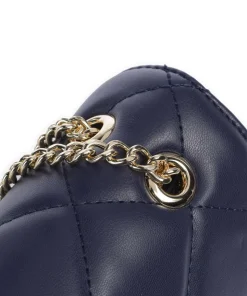 Ocarina Schultertasche Lederimitat navy