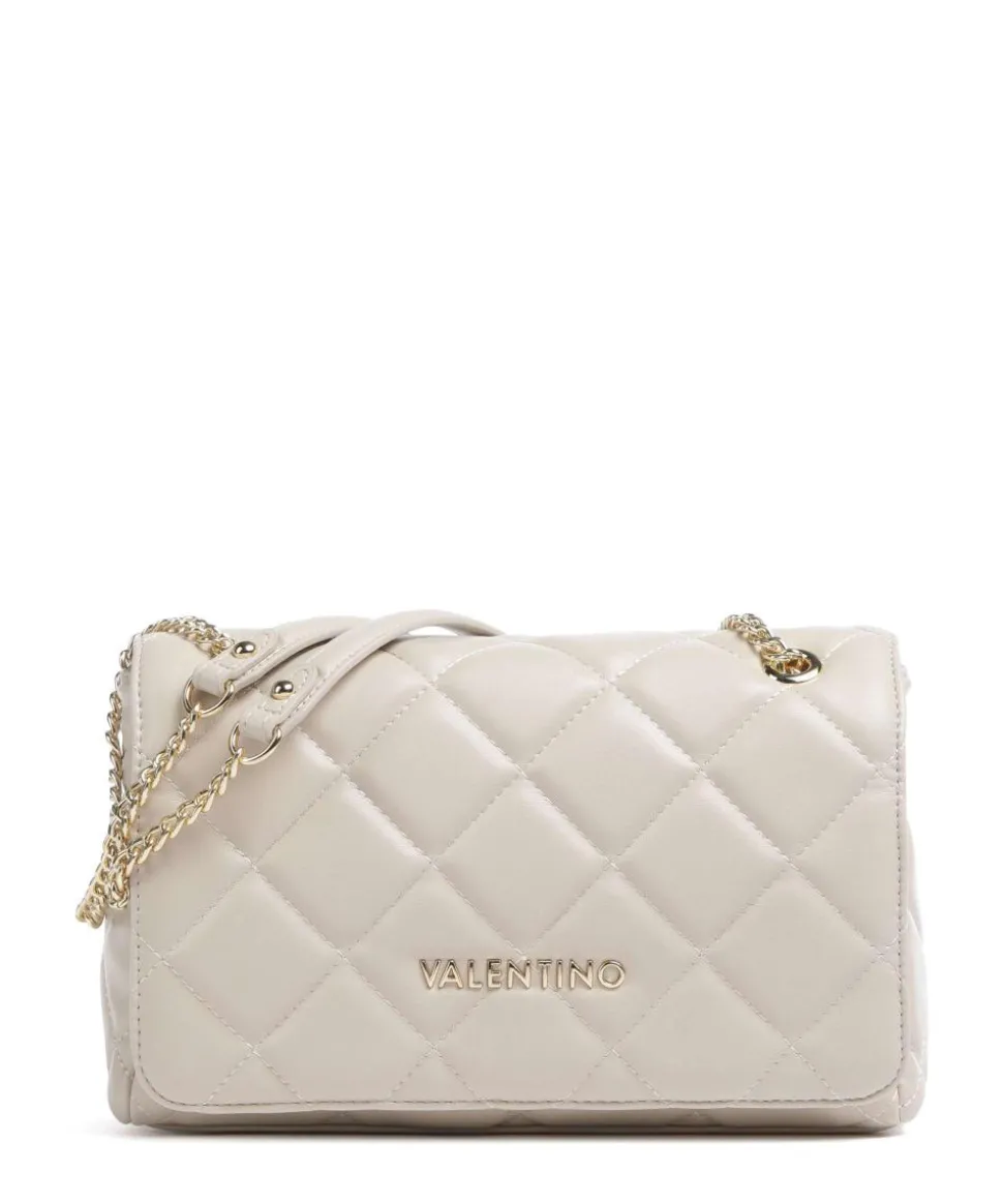 Ocarina Schultertasche Lederimitat beige