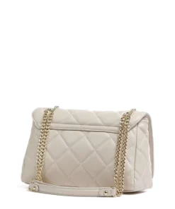 Ocarina Schultertasche Lederimitat beige