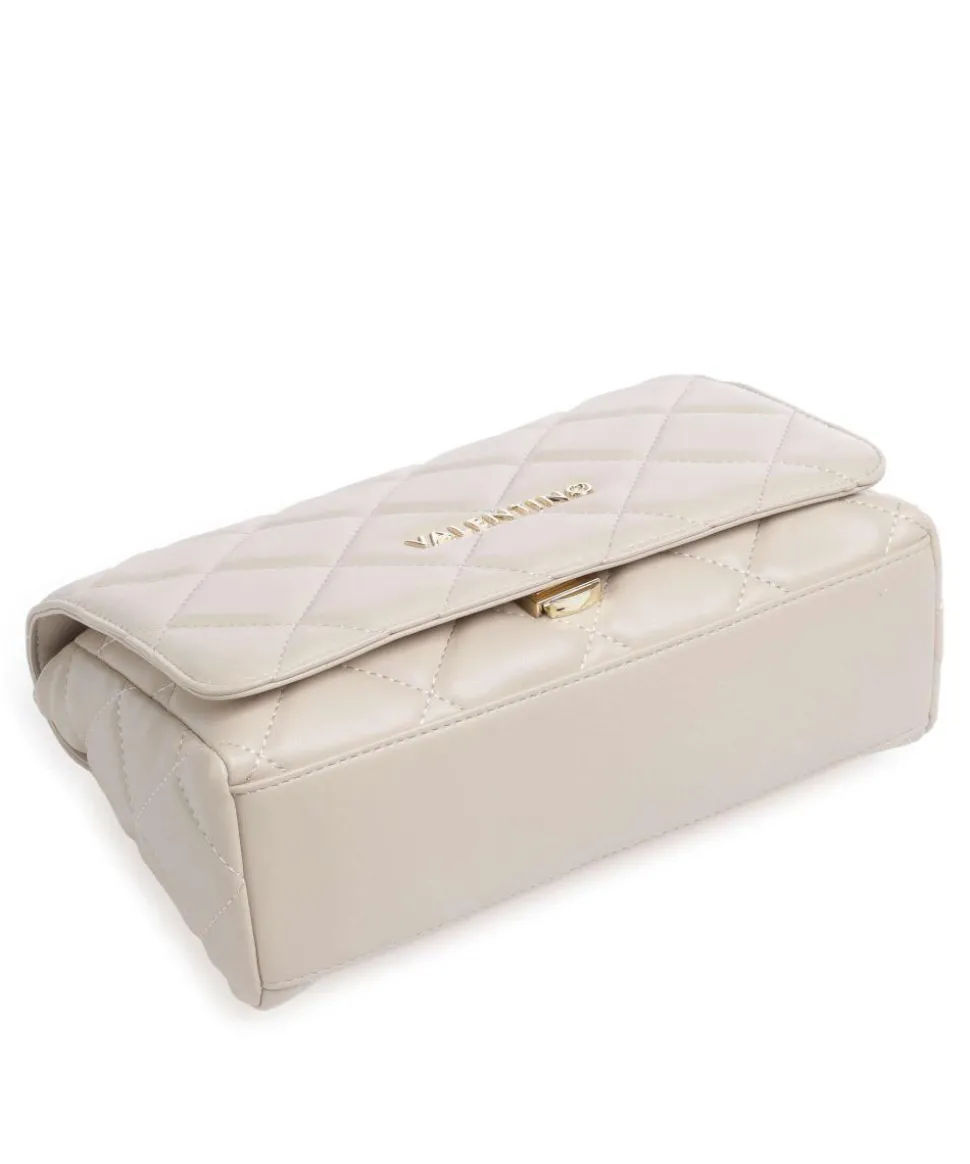 Ocarina Schultertasche Lederimitat beige