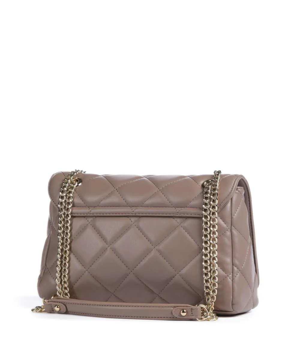 Ocarina Schultertasche Lederimitat taupe