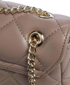 Ocarina Schultertasche Lederimitat taupe