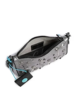 Oceania Pepita Handtasche Kalbsleder silber