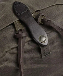 Oil Finish Tin Cloth Journeyman Rucksack 15″ Baumwolle graugrün