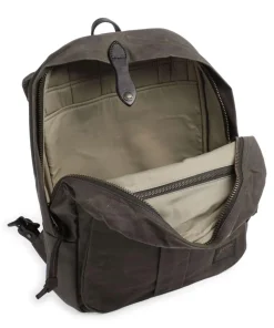 Oil Finish Tin Cloth Journeyman Rucksack 15″ Baumwolle graugrün