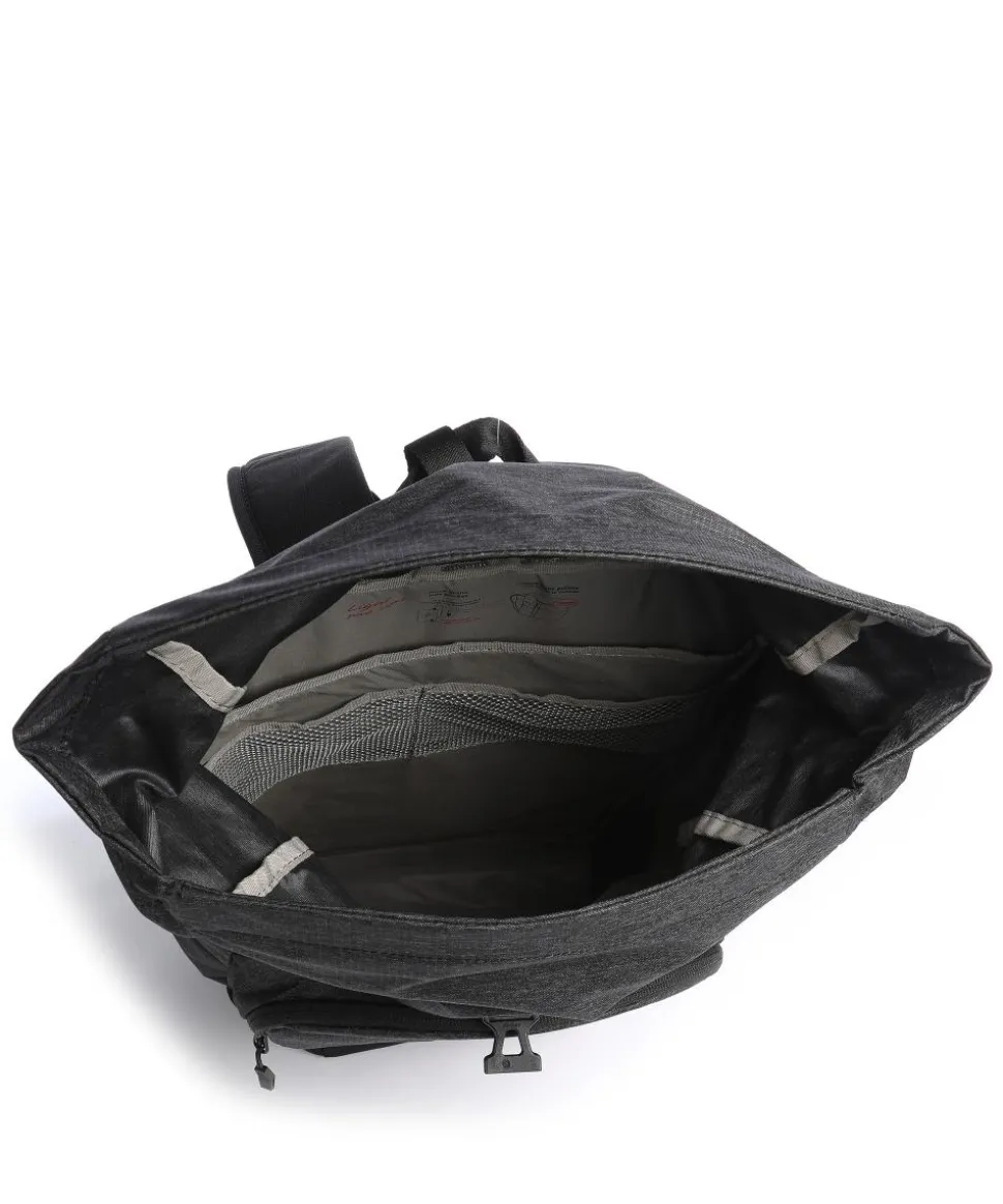Okab Rolltop Rucksack 13″ Polyester, recyceltes Polyester schwarz