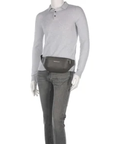 Okinawa Gürteltasche Lederimitat dunkelgrau