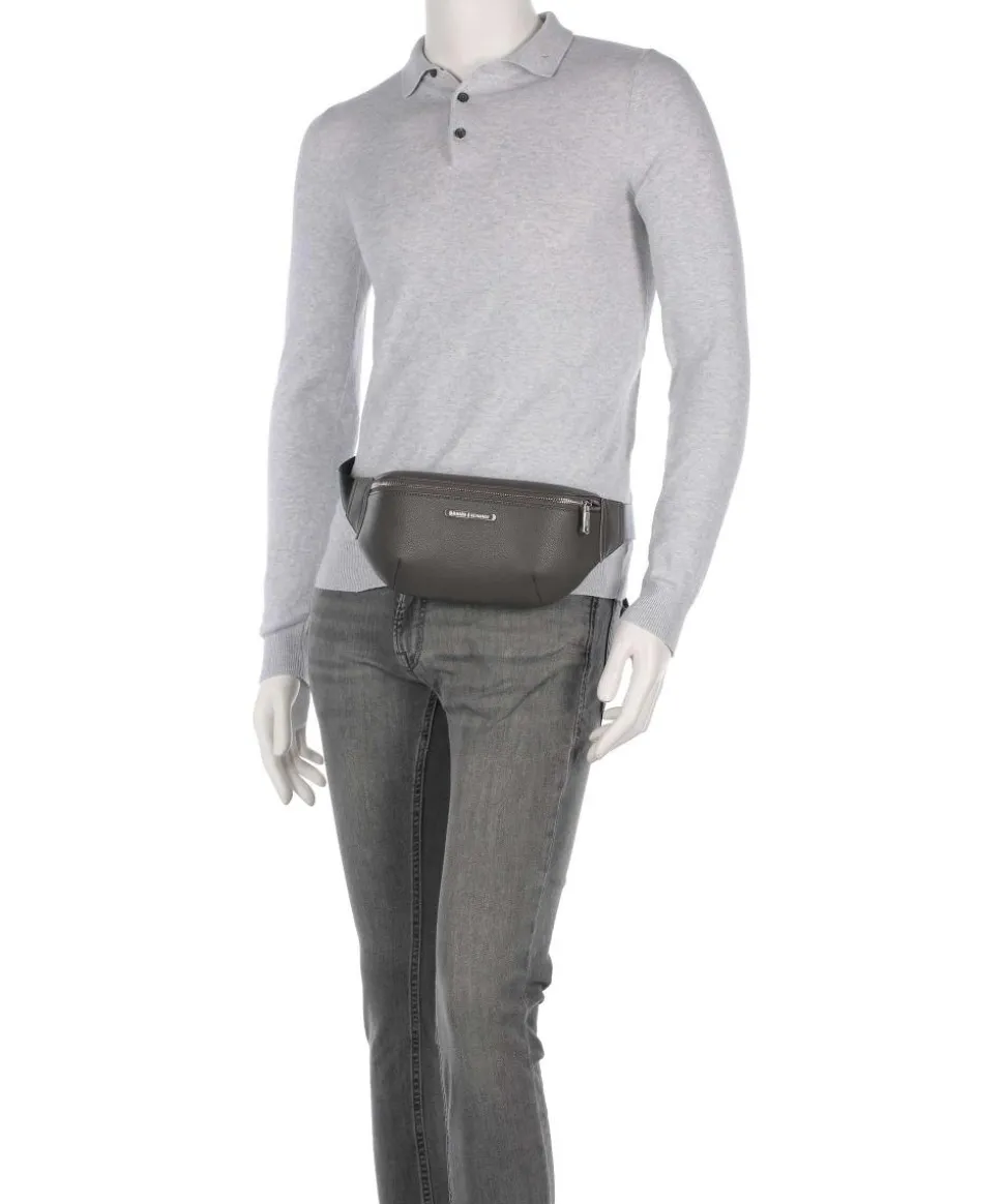 Okinawa Gürteltasche Lederimitat dunkelgrau