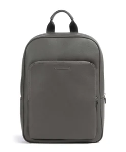 Okinawa Rucksack Lederimitat dunkelgrau