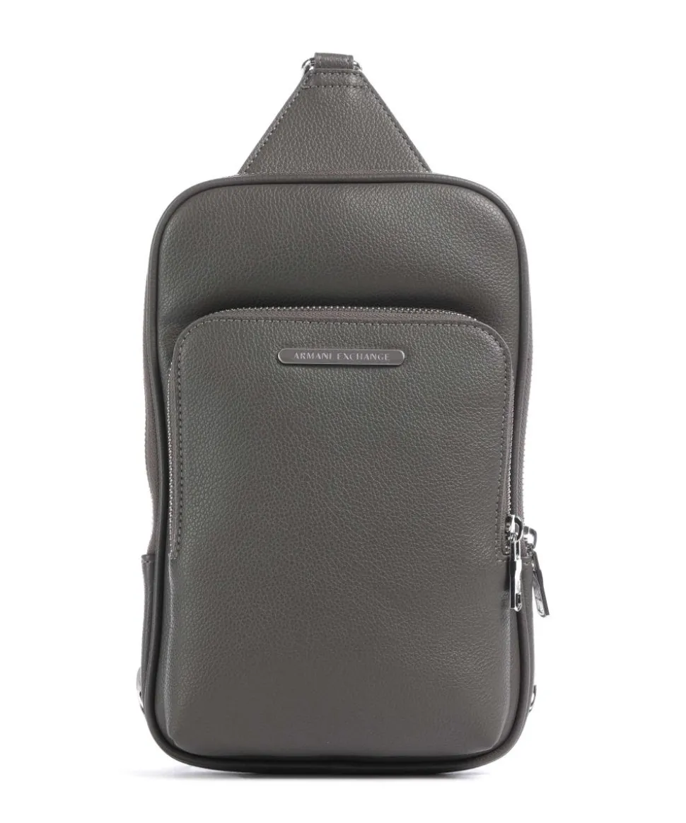 Okinawa Slingbag Lederimitat dunkelgrau